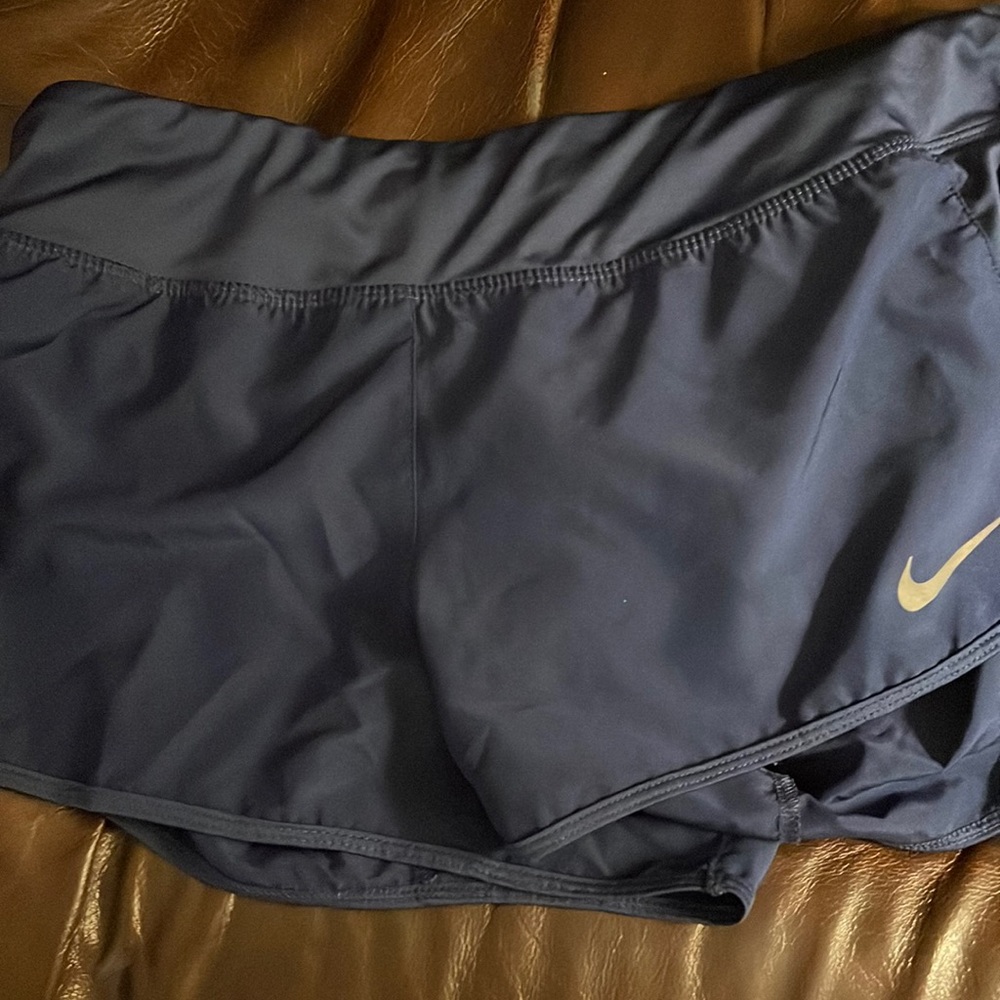 Nike Women's Navy Dry Fit Running Shorts L